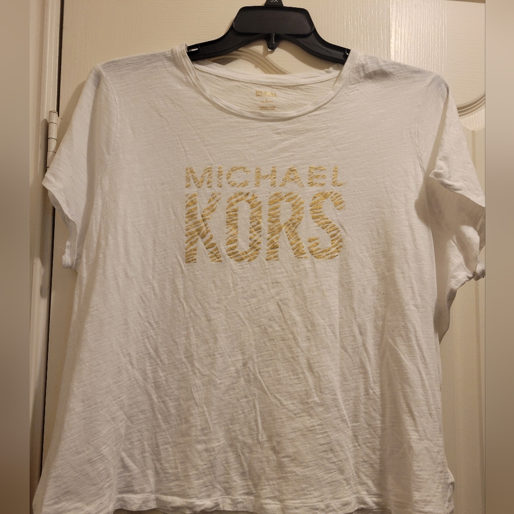 Michael Kors tshirt with gold writing size 3X